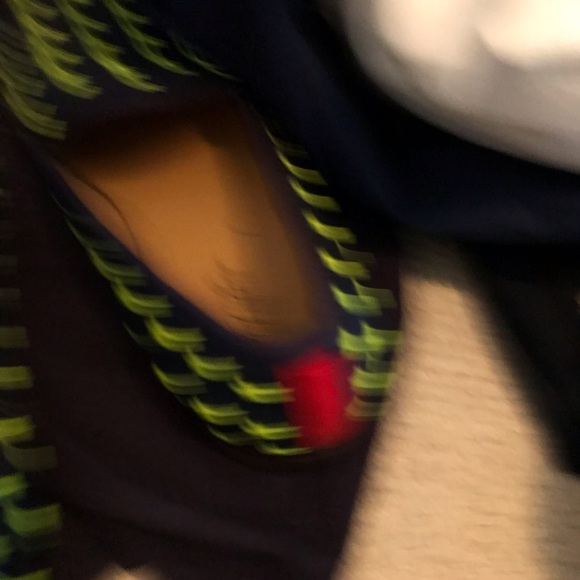 Del Toto mens shoes navy with lime applied stars size 10 star name removed $550 - Picture 5 of 7